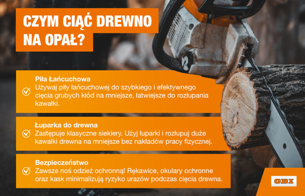 Czym ciąć drewno na opał